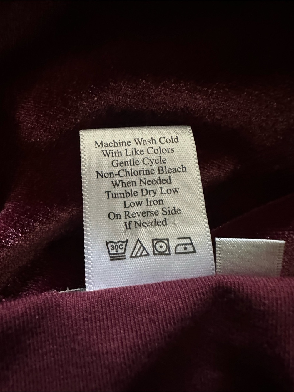 Coldwater Creek Velvet Lace Cami Tank - Wine Sz 2X - Picture 4 of 5